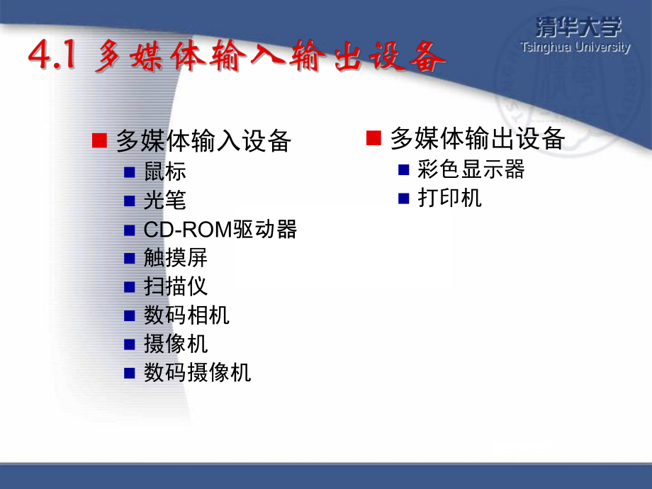 第四章--多媒体输入输出设备2014